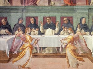 العشاء الأخير ، من قاعة سان ماركو (تفاصيل 43920) بواسطة بارتولوميو سوجلياني